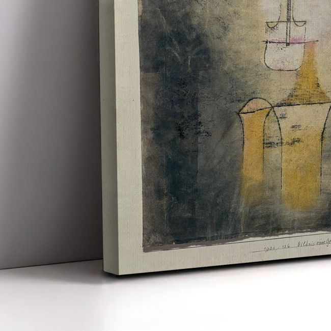 Canvas print Portrait of a yellow man, Klee Paul