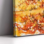 Canvas print Lonely man on the bench