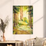 Πίνακας σε καμβά Ηλιόλουστο μονοπάτι, Sunny forest path