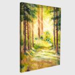 Canvas print Sunny forest path