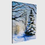 Πίνακας σε καμβά Χειμωνιάτικο πάρκο, Winter in park