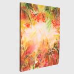 Πίνακας σε καμβά φλοράλ μοτίβο, Floral background watercolor
