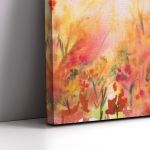 Canvas print Floral background watercolor