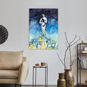 Canvas print Woman in the night 2