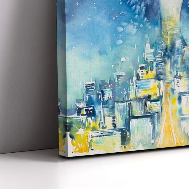 Canvas print Woman in the night