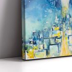 Canvas print Woman in the night