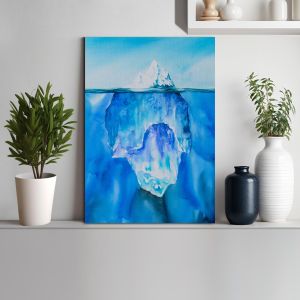 Πίνακας σε καμβά Παγόβουνο στον ωκεανό, Glacier in the ocean