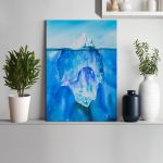 Πίνακας σε καμβά Παγόβουνο στον ωκεανό, Glacier in the ocean
