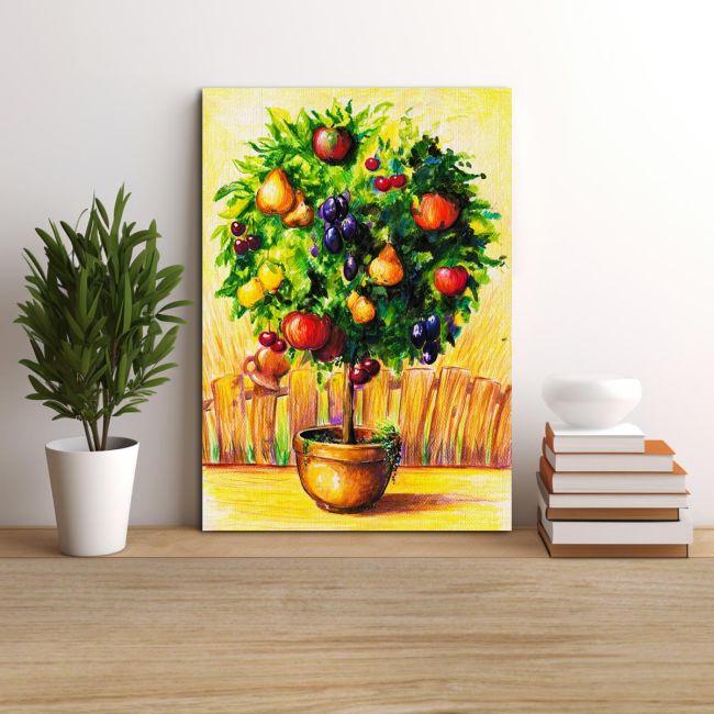 Canvas print Tree with fruits