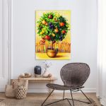 Πίνακας σε καμβά Δεντράκι, Tree with fruits