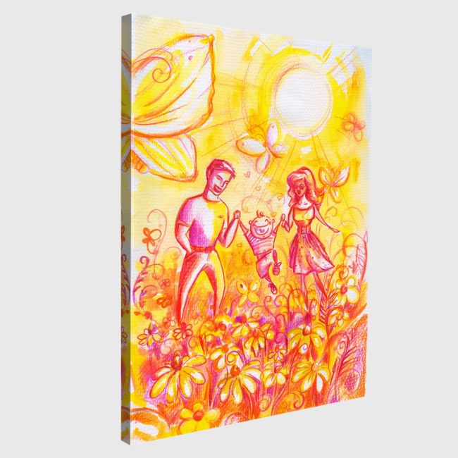 Canvas print Happy family