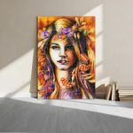 Canvas print Autumn girl