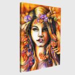 Canvas print Autumn girl