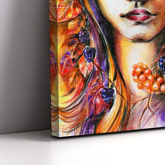 Canvas print Autumn girl