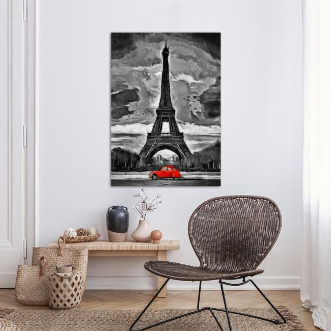 Πίνακας σε καμβά Παρίσι, Eiffel tower proposal II