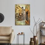 Πίνακας σε καμβά Ισπανία μεσαίωνας, Streets of medieval Spain