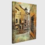 Πίνακας σε καμβά Ισπανία μεσαίωνας, Streets of medieval Spain