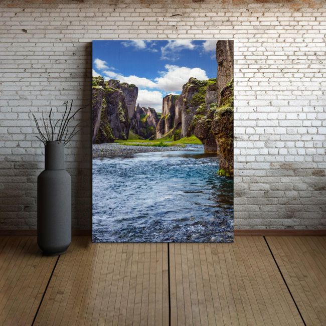 Canvas printThe cold water