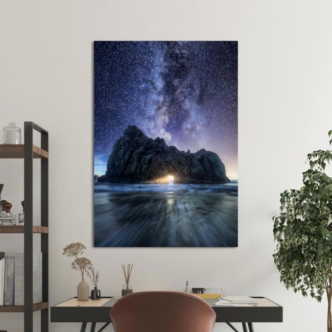 Canvas printIsland in the milky way