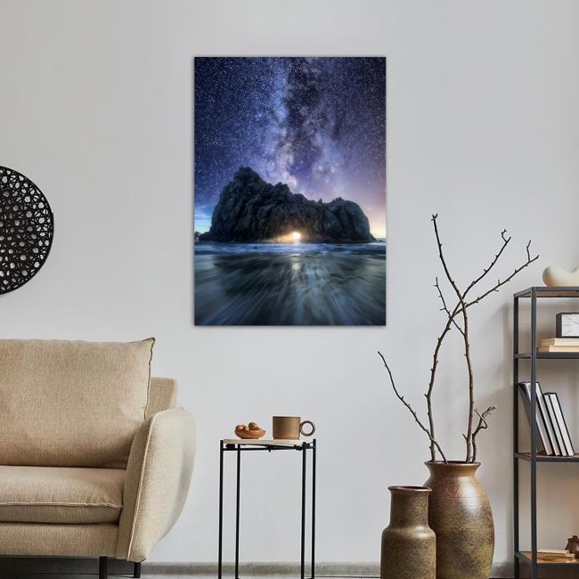 Canvas printIsland in the milky way