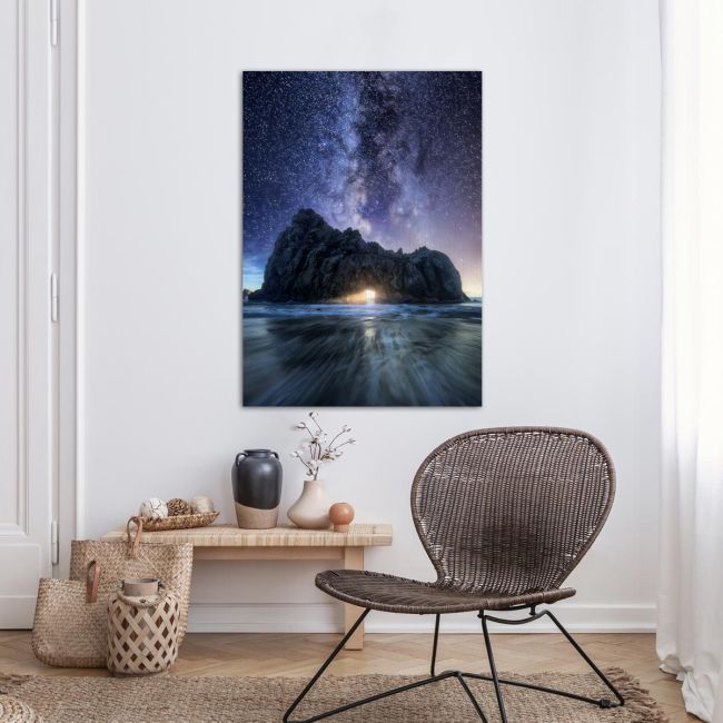 Canvas printIsland in the milky way