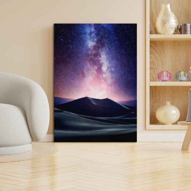 Canvas printDesert milky way