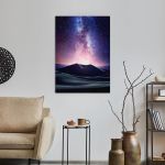 Πίνακας σε καμβά Γαλαξίας, Desert milky way
