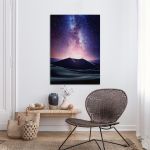 Πίνακας σε καμβά Γαλαξίας, Desert milky way