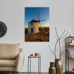 Πίνακας σε καμβά Αμοργός, Windmill In Amorgos