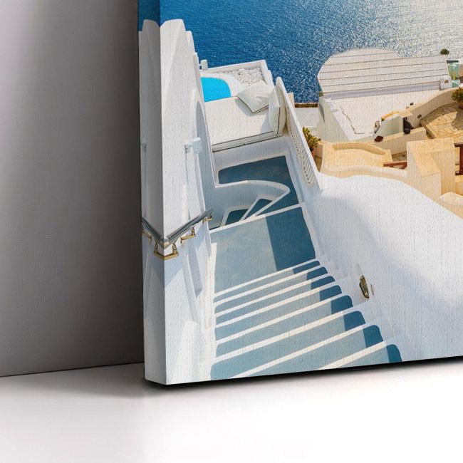 Canvas print Santorini panorama