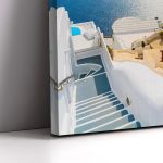 Canvas print Santorini panorama