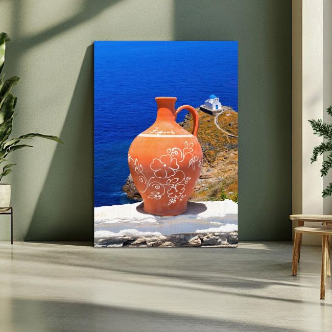 Canvas printGreek decoration on Sifnos
