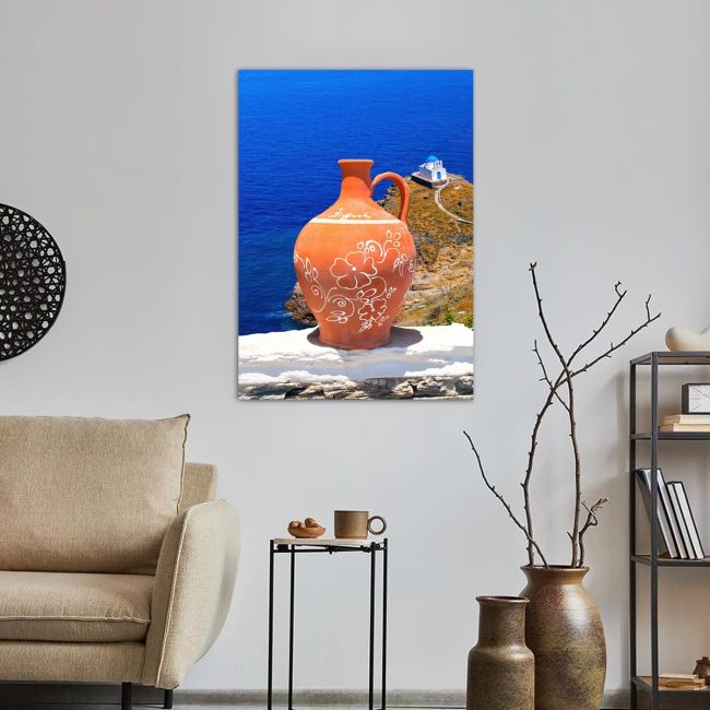 Canvas printGreek decoration on Sifnos