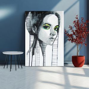 Canvas print Watercolor girl I