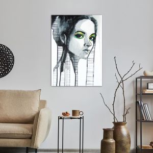 Canvas print Watercolor girl I 2