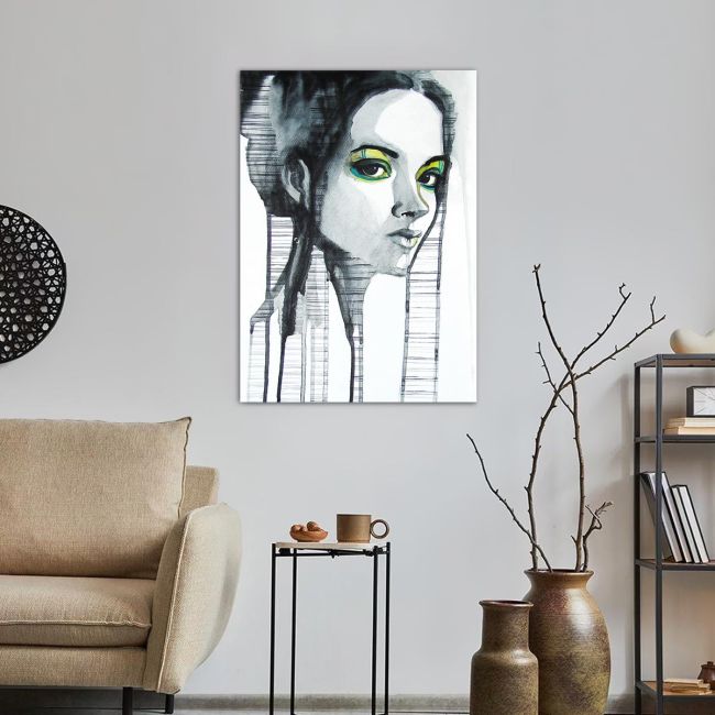 Πίνακας σε καμβά Watercolor girl I