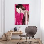 Canvas print Watercolor girl II