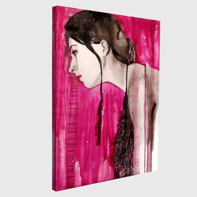 Canvas print Watercolor girl II