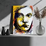 Canvas print Watercolor girl IV