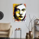 Canvas print Watercolor girl IV