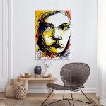 Canvas print Watercolor girl IV