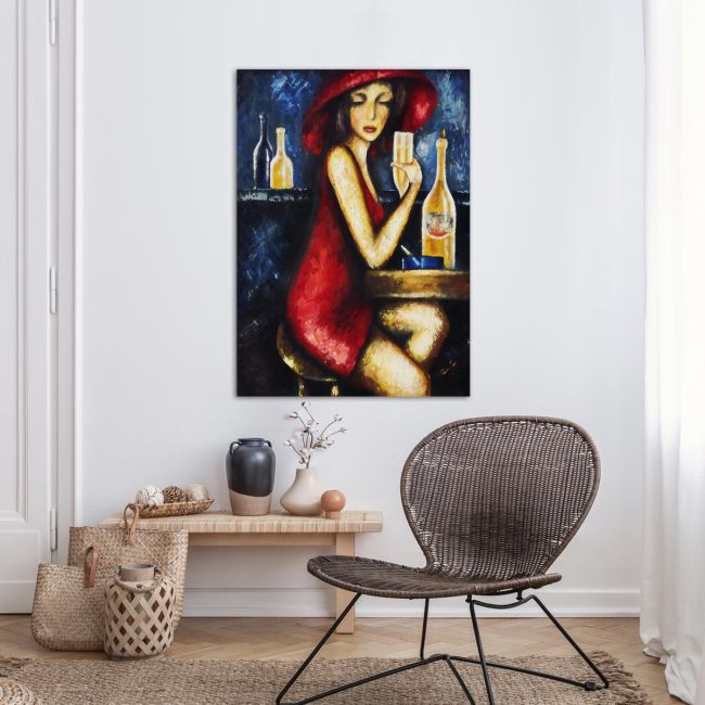 Πίνακας σε καμβά Elegant lady I