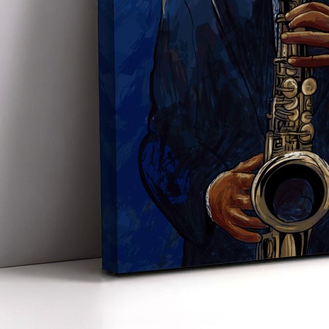 Πίνακας σε καμβά Μουσική, Saxophone player