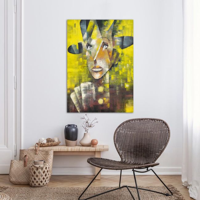 Canvas print Card player