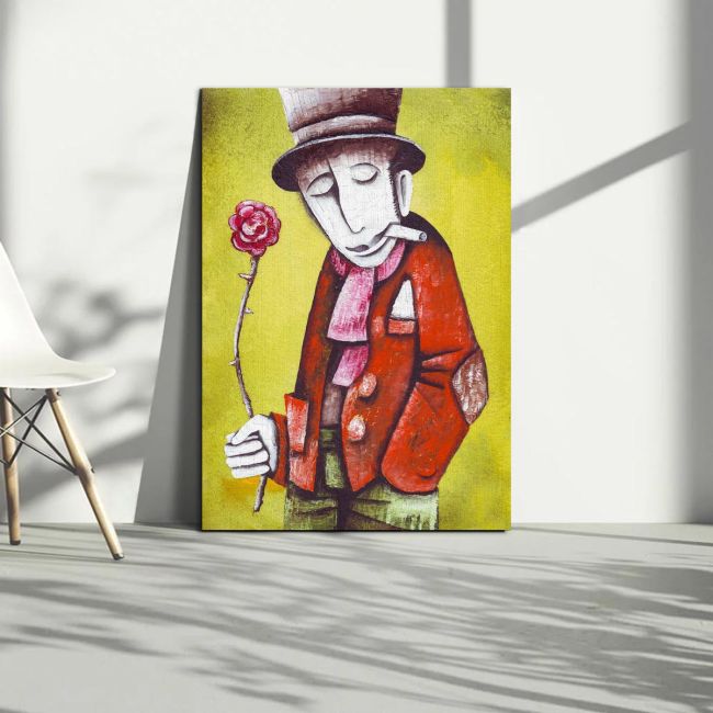 Canvas print Flower in hand