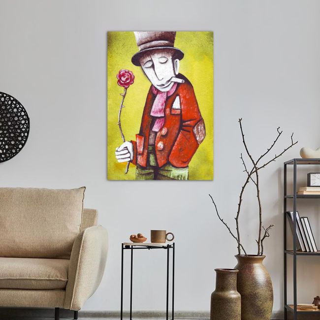 Πίνακας σε καμβά Flower in hand