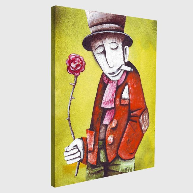 Πίνακας σε καμβά Flower in hand
