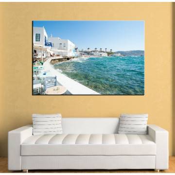 Canvas print Mykonos view
