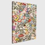 Canvas print Newspaper letters