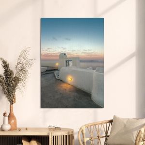 Canvas print Sunset, Santorini